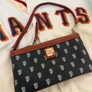 Dooney & Bourke SF Giants leather shoulder bag wristlet